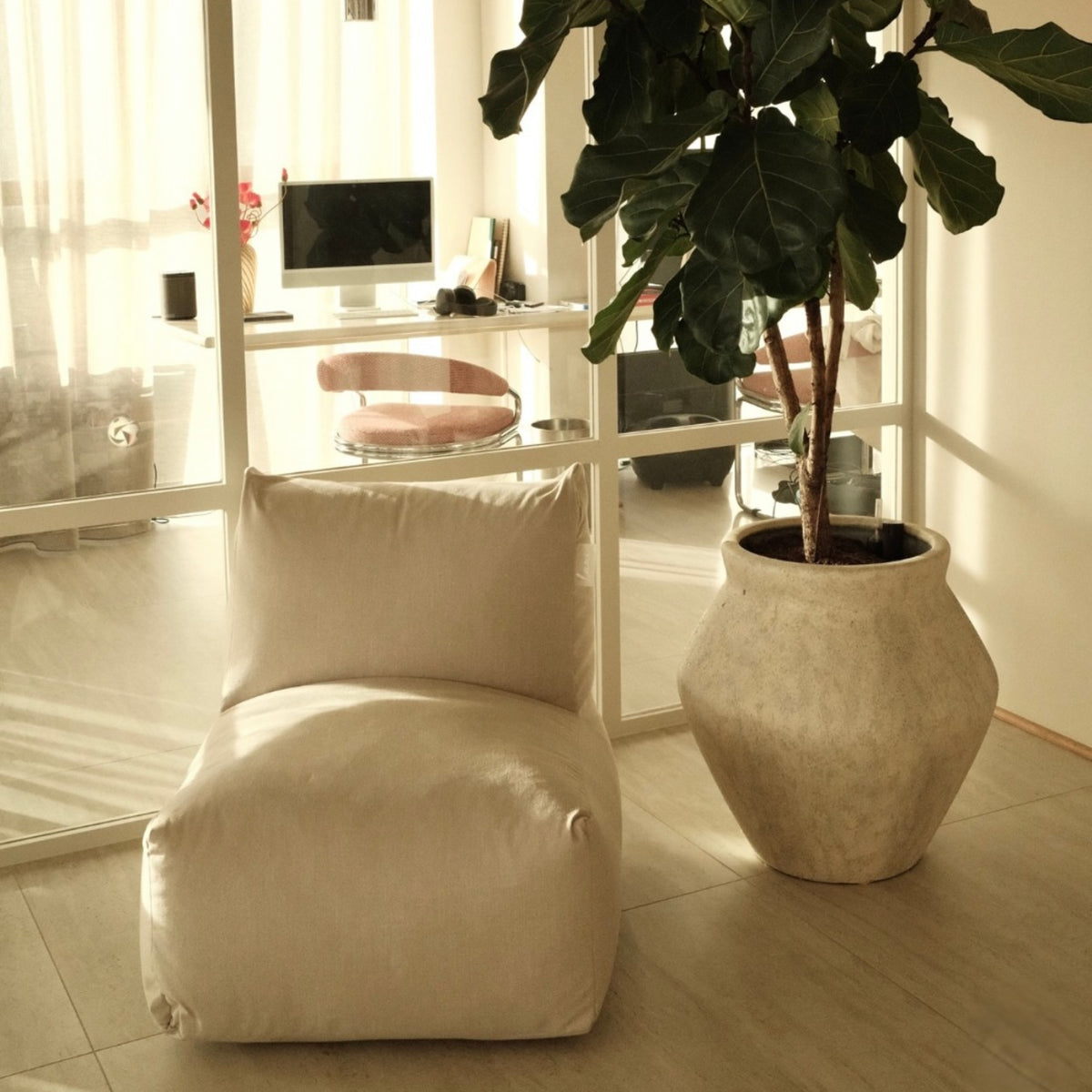 Junior Lounge Seat Linen Natural - Laui Lounge™