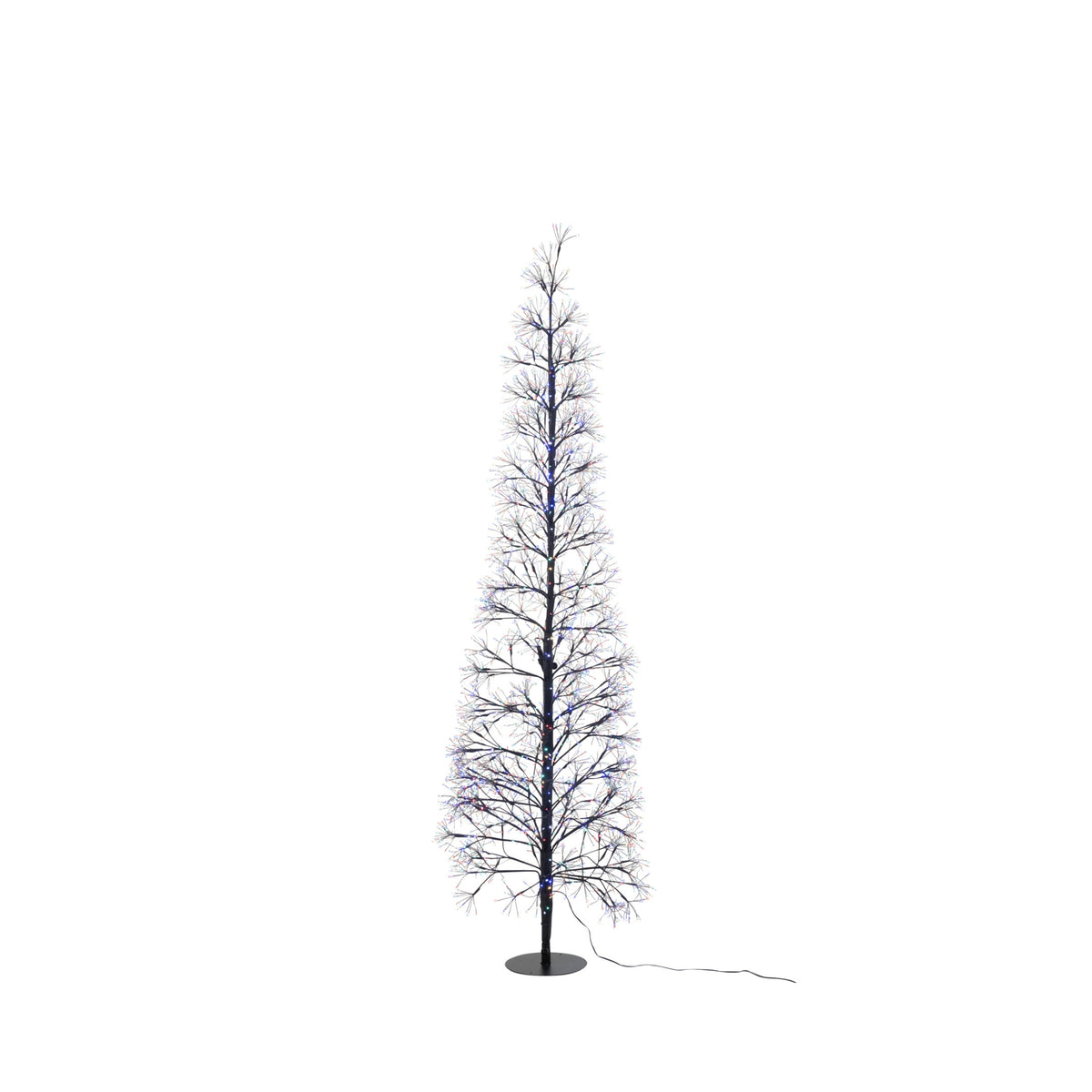 Kerstboom Led Multicolor Lichten Metaal Zwart Large H180cm J-Line