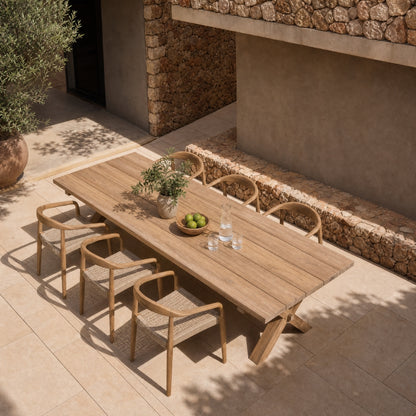 MUST Living Outdoor Eetkamerstoel Santiago Teakhout