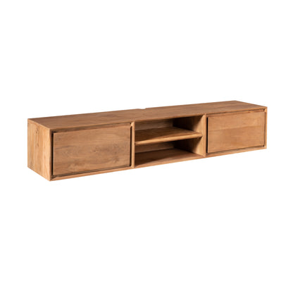 Zwevend TV-meubel Ambiance Mangohout Naturel 160cm Starfurn