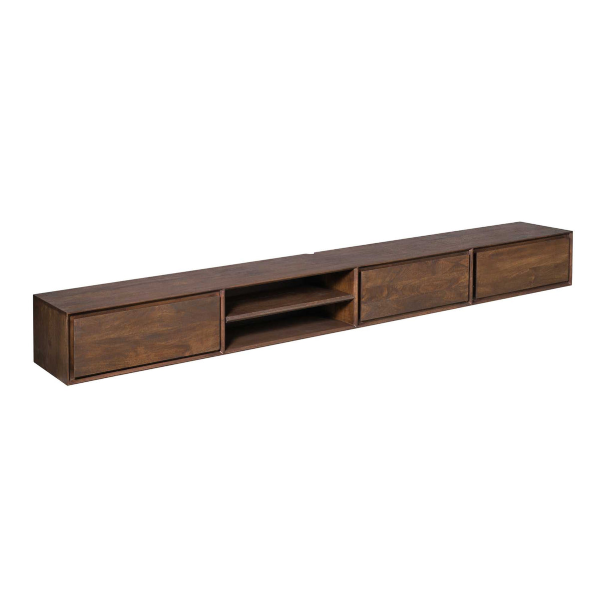 Zwevend TV-meubel Ambiance Mangohout Bruin 240cm Starfurn