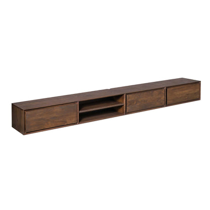 Zwevend TV-meubel Ambiance Mangohout Bruin 240cm Starfurn
