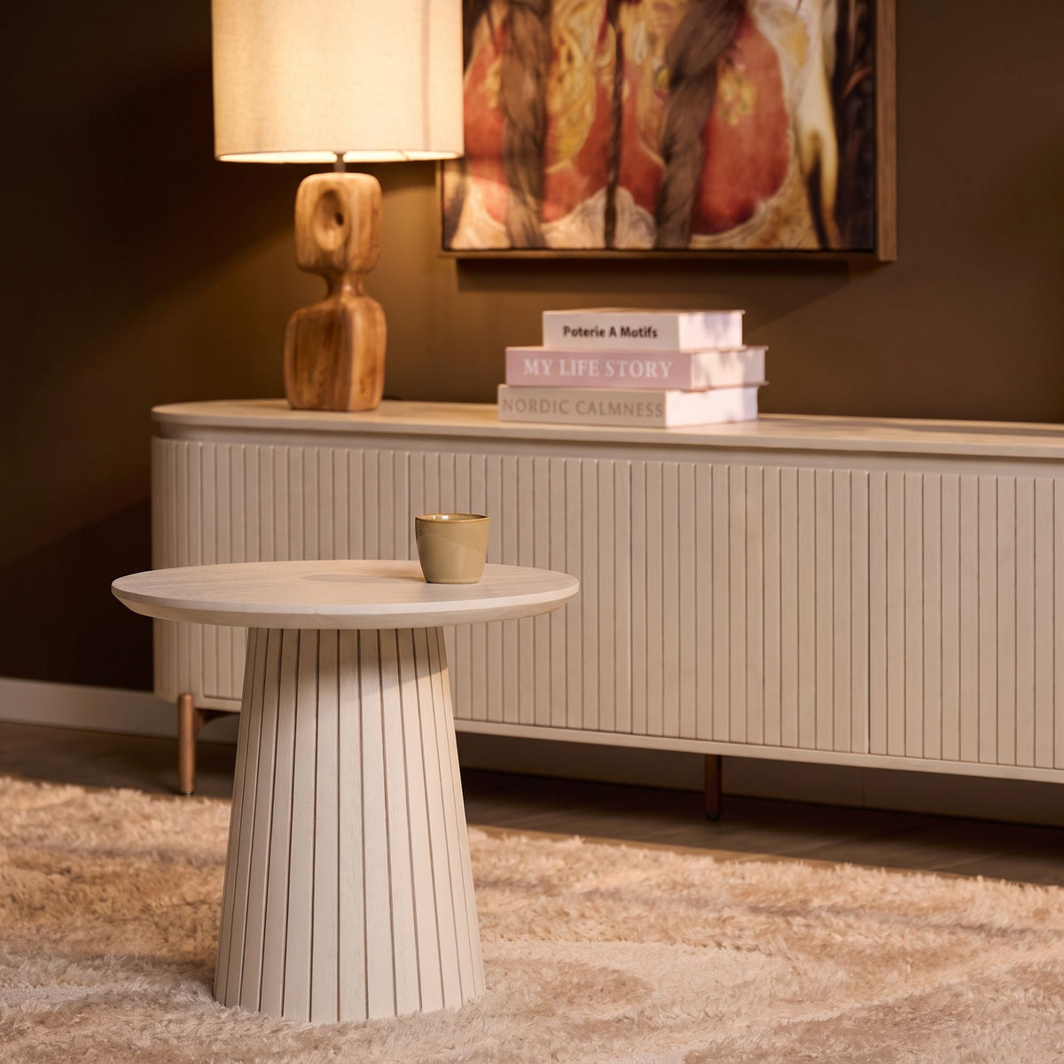 Salontafel Solana Mangohout Zand 50cm Starfurn