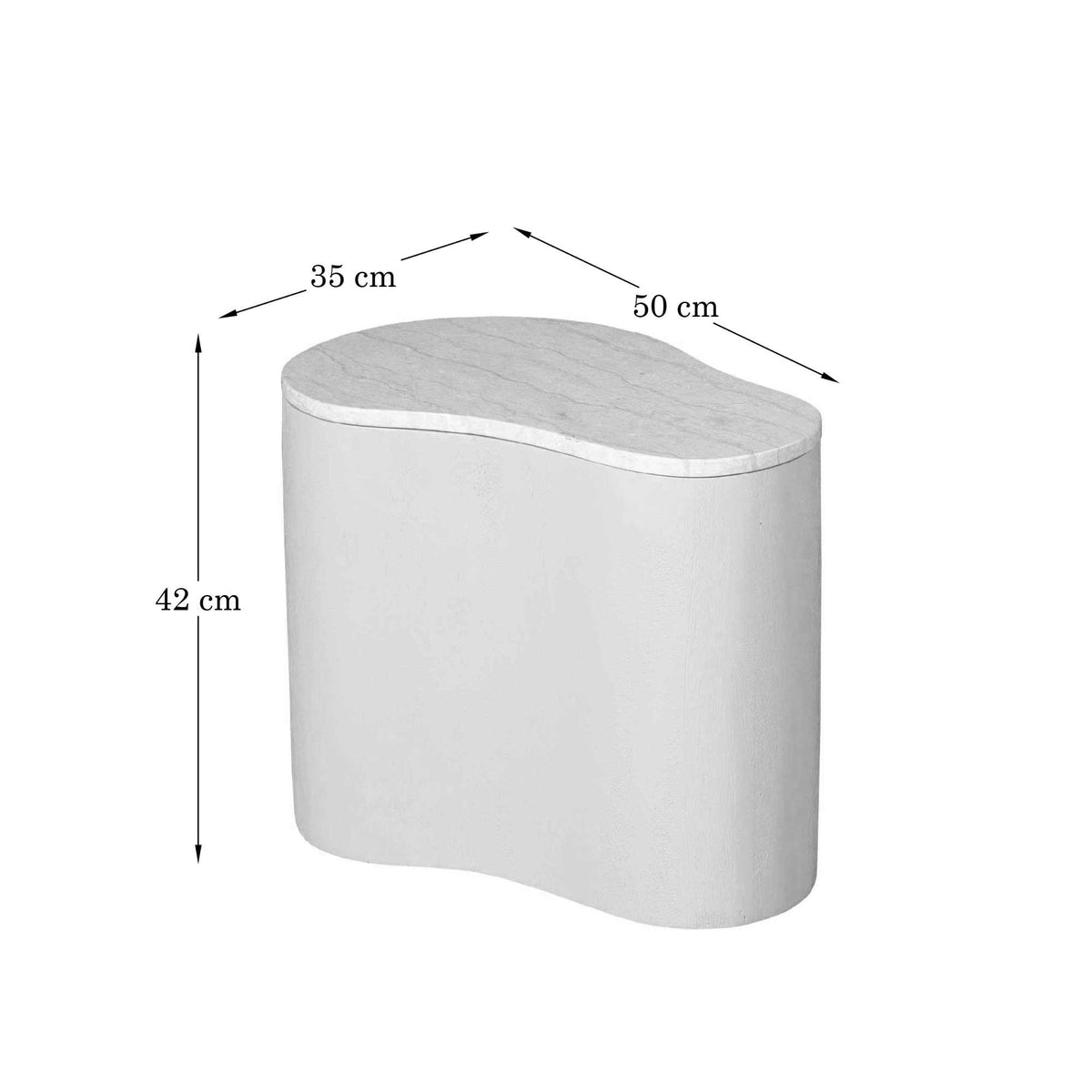 Salontafel Lovi Mangohout Bruin 50cm Starfurn