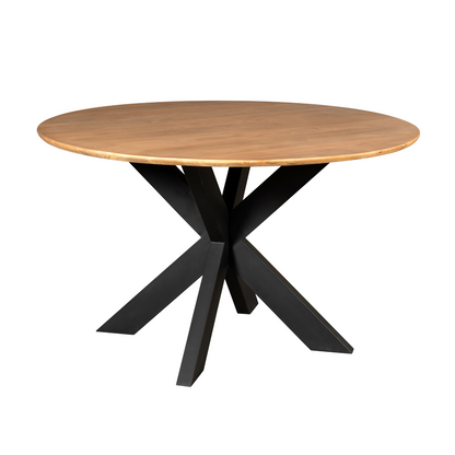 Eettafel Madison Mangohout Naturel Rond 130cm Starfurn