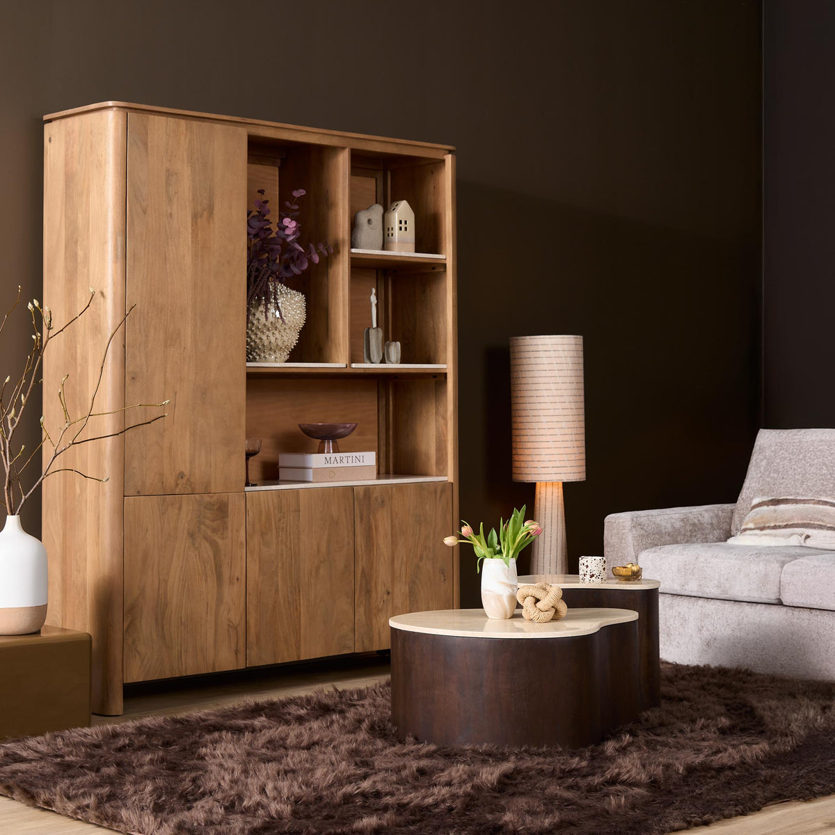 Salontafel Nomi Mangohout Bruin 70cm Starfurn