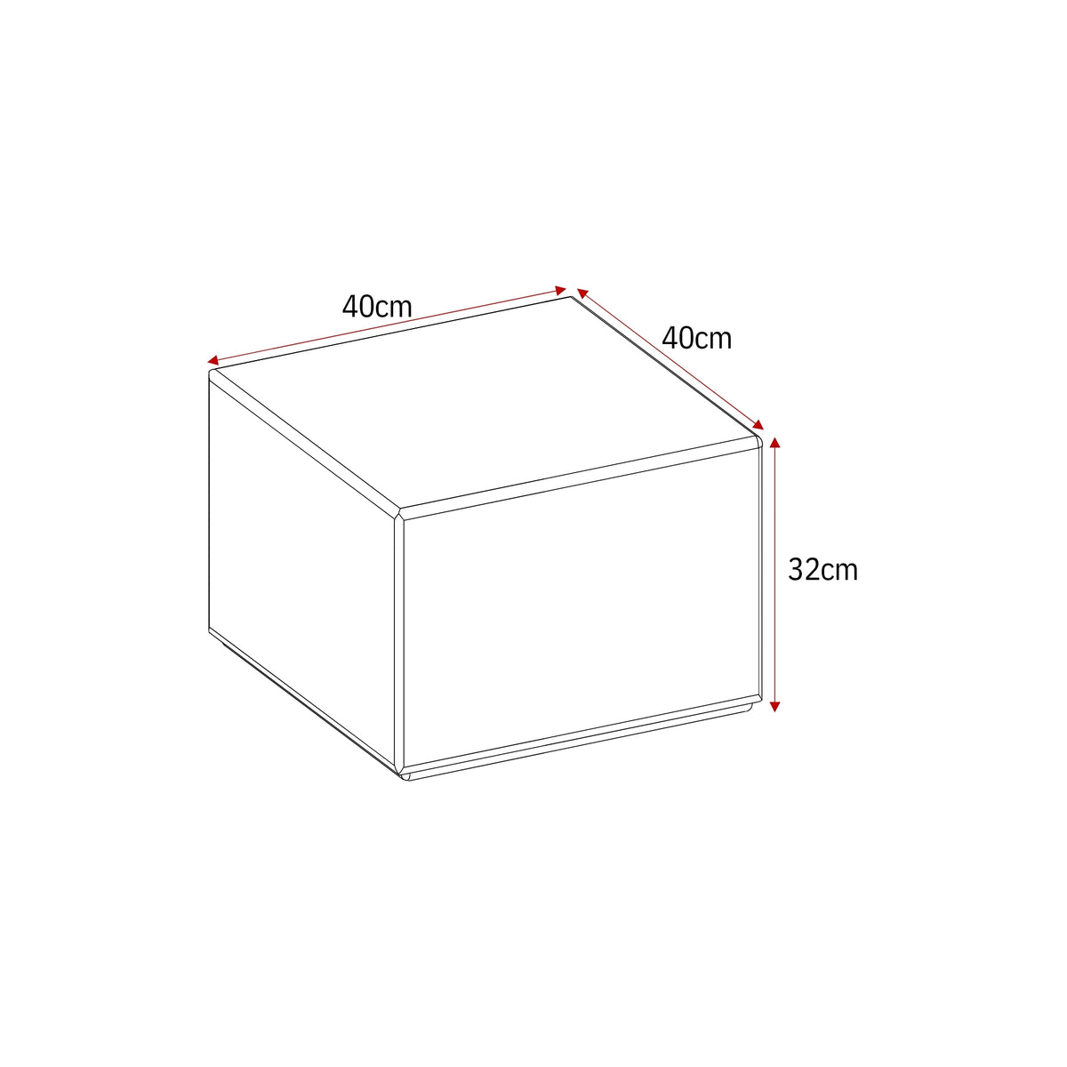 Salontafel Elias Wit 60cm Starfurn