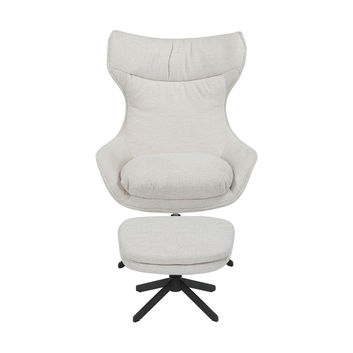 Fauteuil Olivia Draaibaar Stof Off White Starfurn