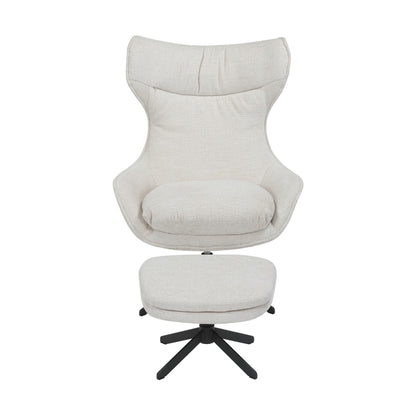 Fauteuil Olivia Draaibaar Stof Off White Starfurn