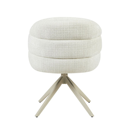 Eetkamerstoel Bella Stof Off White Met Armleuning Starfurn