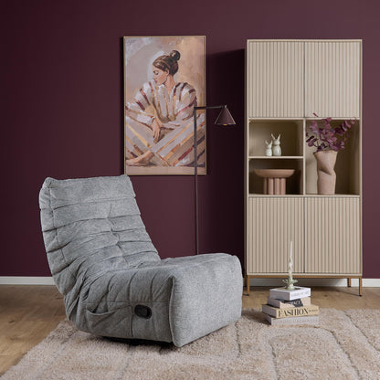 Relaxfauteuil Zen Stof Grijs Starfurn
