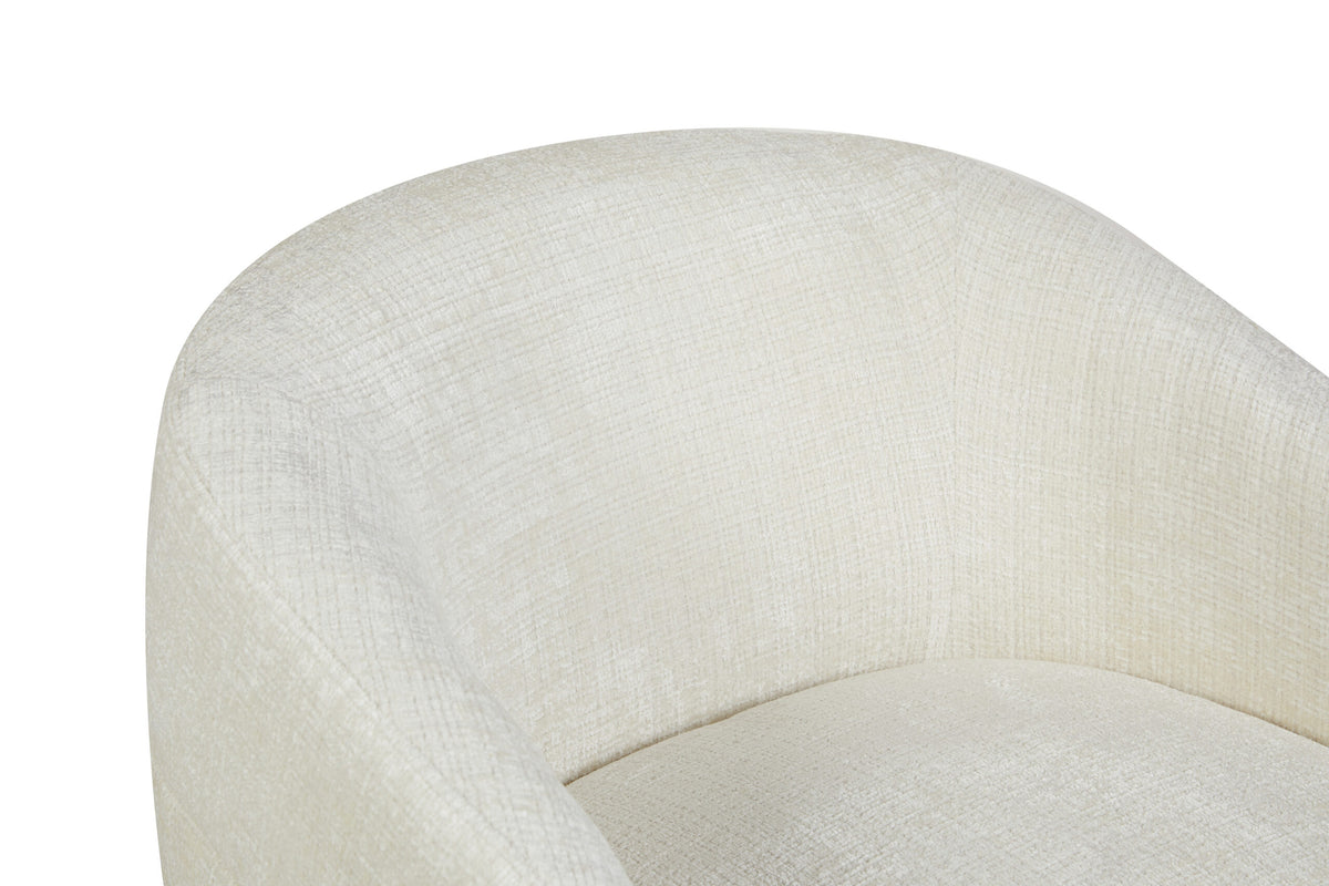 Fauteuil Yara Draaibaar Stof Off White Starfurn