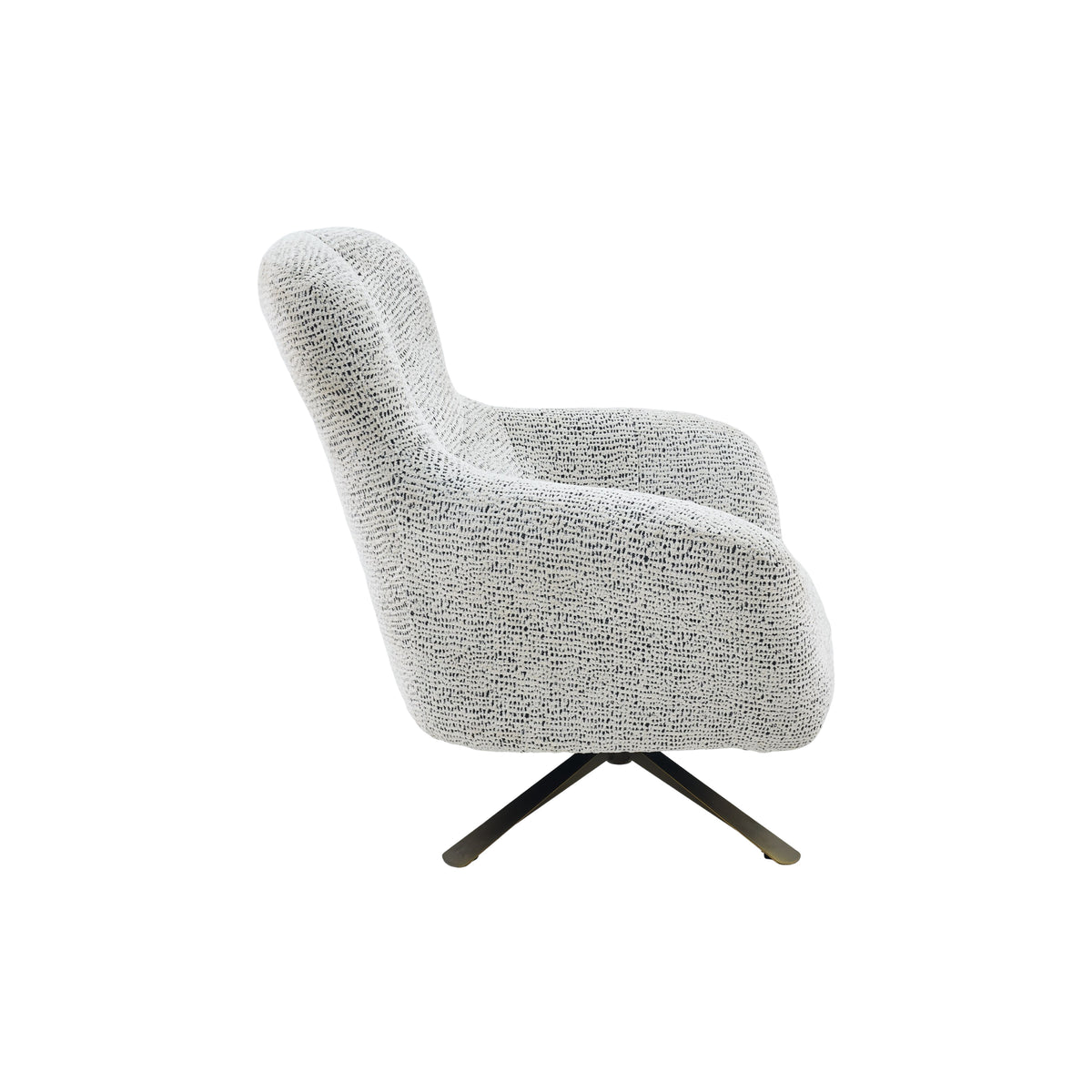 Fauteuil Nena Draaibaar Stof Bruin Starfurn