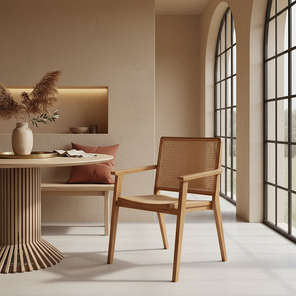 Nova Eetkamerstoel Teak Set van 2 Raw Materials