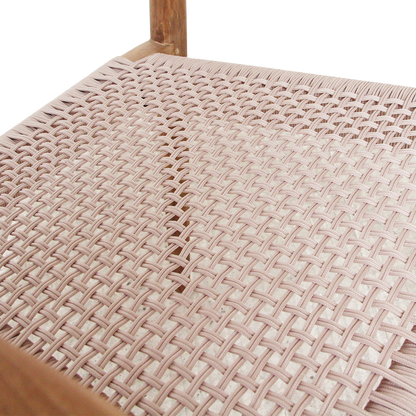 Freya Teakhouten Eetkamerstoel met Armleuning Naturel Set van 2 Raw Materials