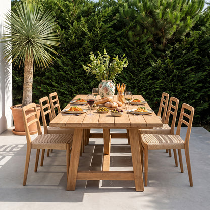 Verano Terrasstoel zonder Armleuning Naturel Set van 2 Raw Materials