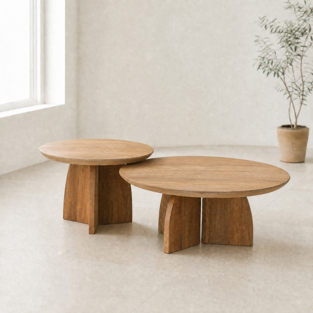 DTP Home Salontafel Nova Set van 2 Teakhout