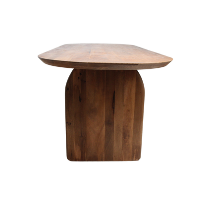 Bullnose Eettafel Mix Bruin 200cm Raw Materials