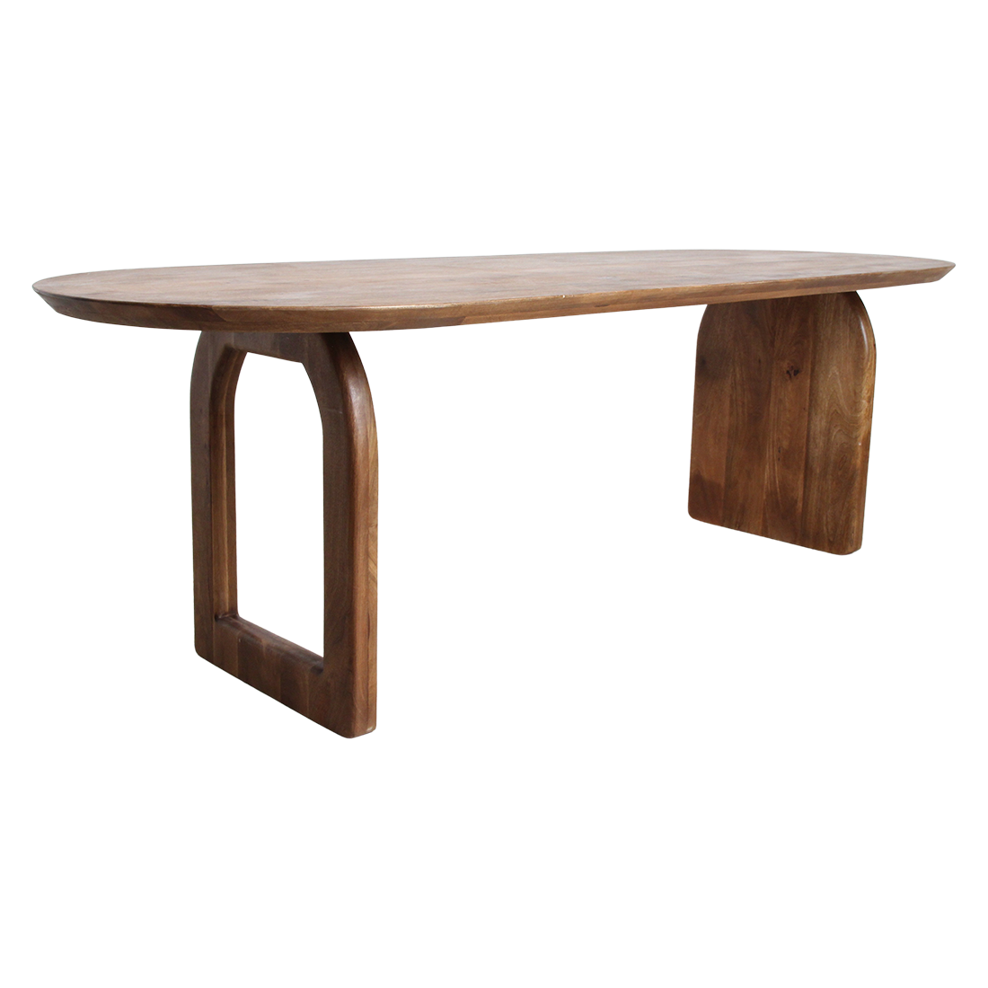 Bullnose Eettafel Mix bruin 240cm Raw Materials