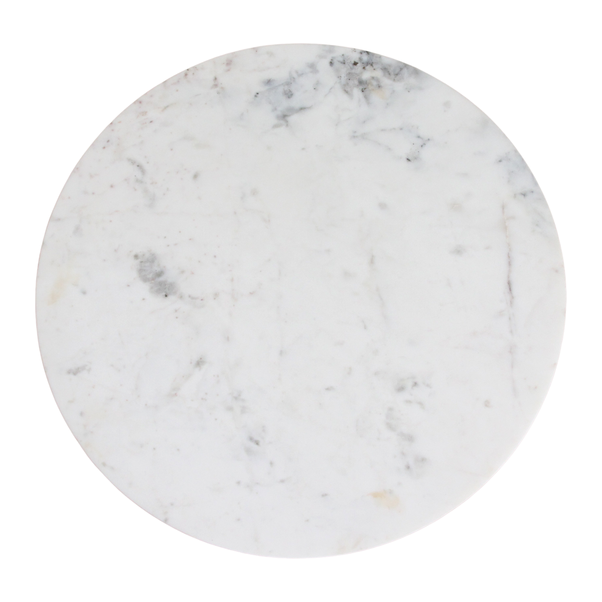 Marmeren bijzettafel Rond Wit Raw Materials