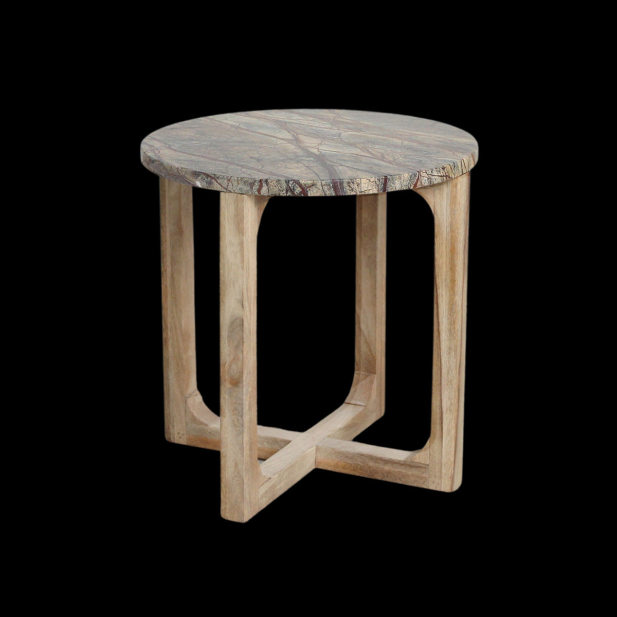 Bijzettafel Bizar Marmer- 50x50x50 cm Raw Materials