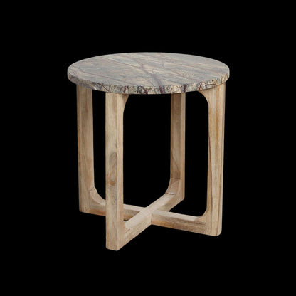 Bijzettafel Bizar Marmer- 50x50x50 cm Raw Materials