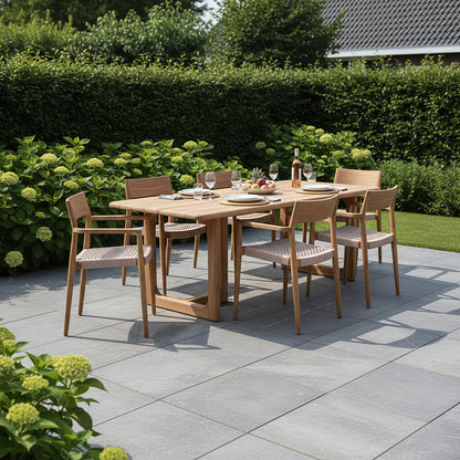 Primavera Teakhouten Tuintafel 240cm Raw Materials