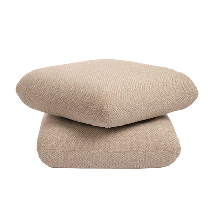 Aro Draaipoef Opulence Taupe van PTMD, ronde poef met royale zitting en pocketvering