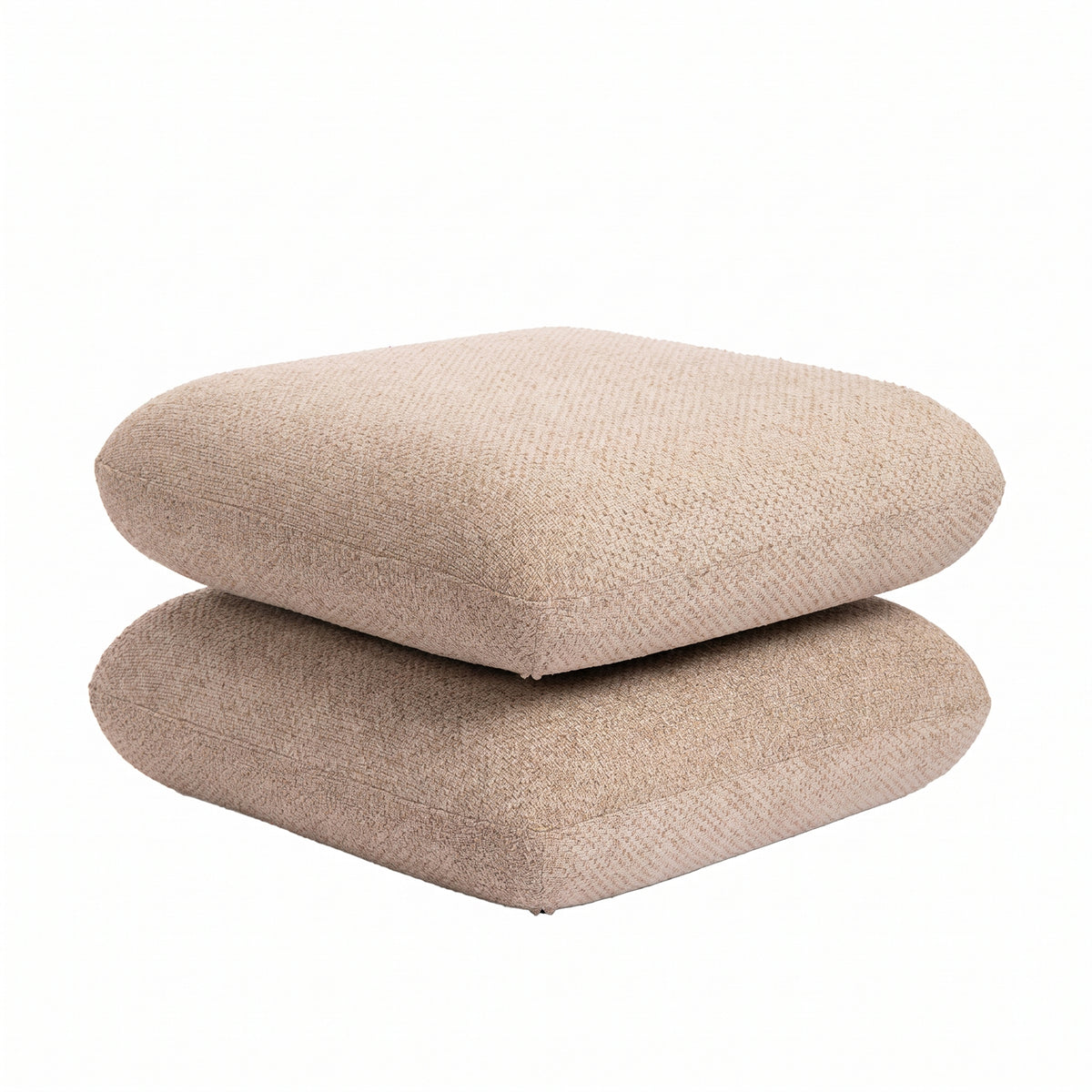 Aro Draaipoef Opulence Taupe van PTMD, ander aanzicht van de taupe opulence bekleding