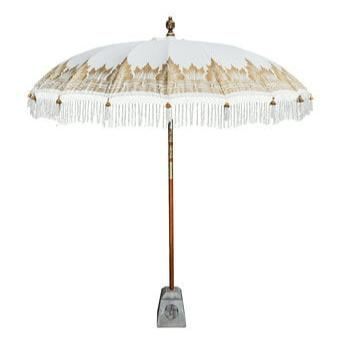 Bali Parasol - Half Goud Créme -180cm - Parasol - Todo Bien - livinglovely.nl