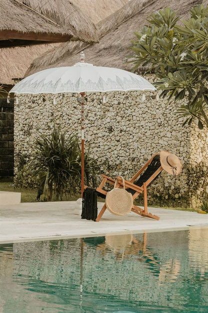 Bali Parasol - Half Zilver Crème - 180cm - Parasol - Todo Bien - livinglovely.nl