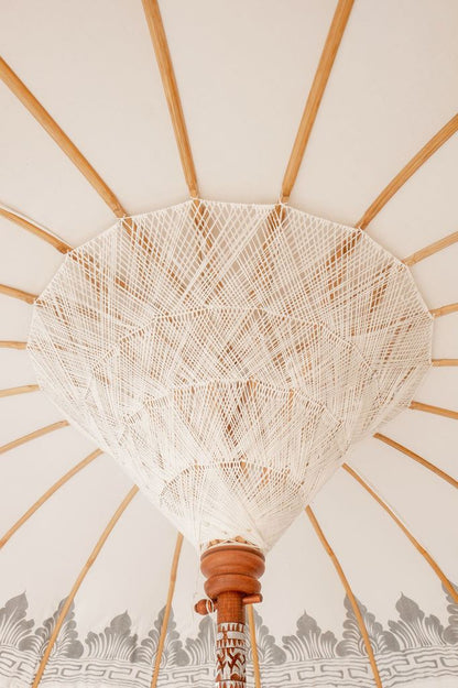 Bali Parasol - Half Zilver Crème - 280cm - Parasol - Todo Bien - livinglovely.nl