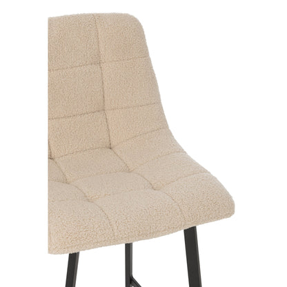 Barstoel Kent Metaal/Polyester Wit J-Line