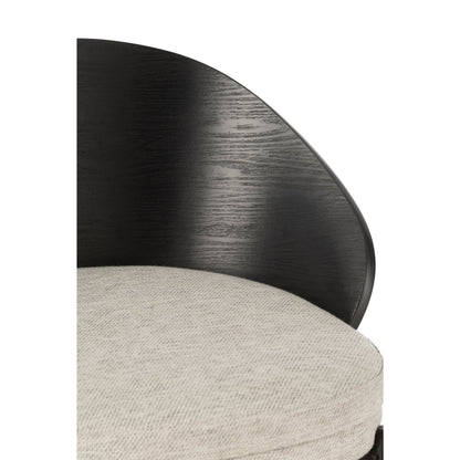 Barstoel Lone Multiplex/Metaal Zwart/Grijs J-Line