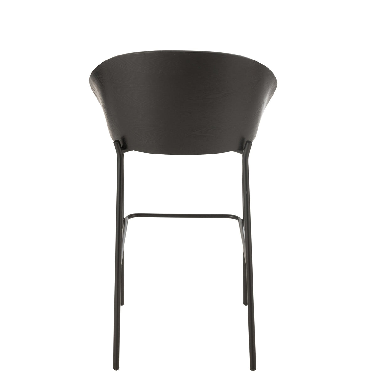Barstoel Lone Multiplex/Metaal Zwart/Grijs J-Line