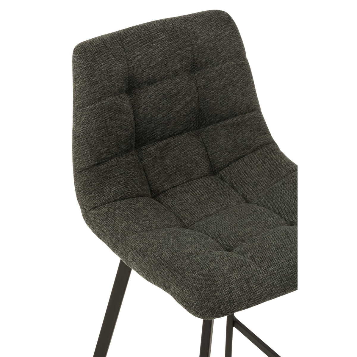 Barstoel Stephane Textiel/Metaal Donkergrijs – J-Line