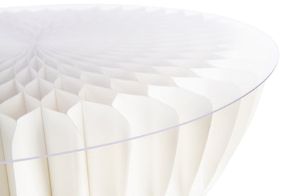 Bartafel Vouwbaar Papier Gebroken Wit Dia 70cmxH110cm J-Line - Bartafel - J-Line - livinglovely.nl