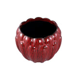 Bentz Bloempot Keramiek Rood Large van PTMD, extra productbeeld van de bloempot