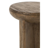 Bijzettafel Rond Mangohout Donkerbruin Ø32cm J-Line