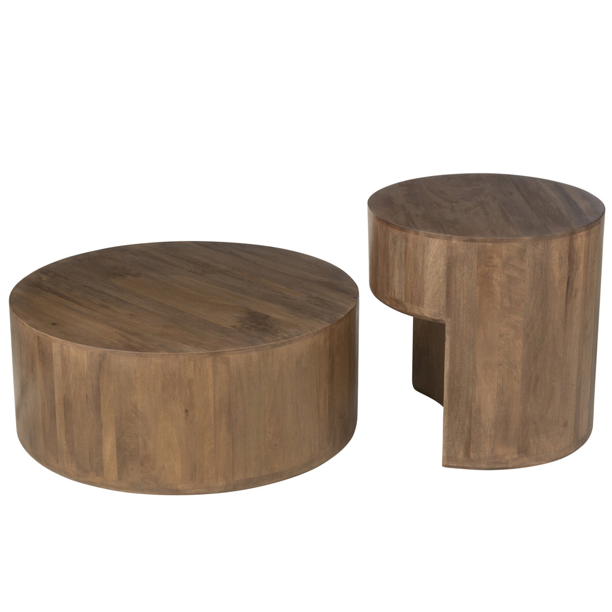 Bijzettafels Toge Mango Hout Bruin Set van 2 J-Line