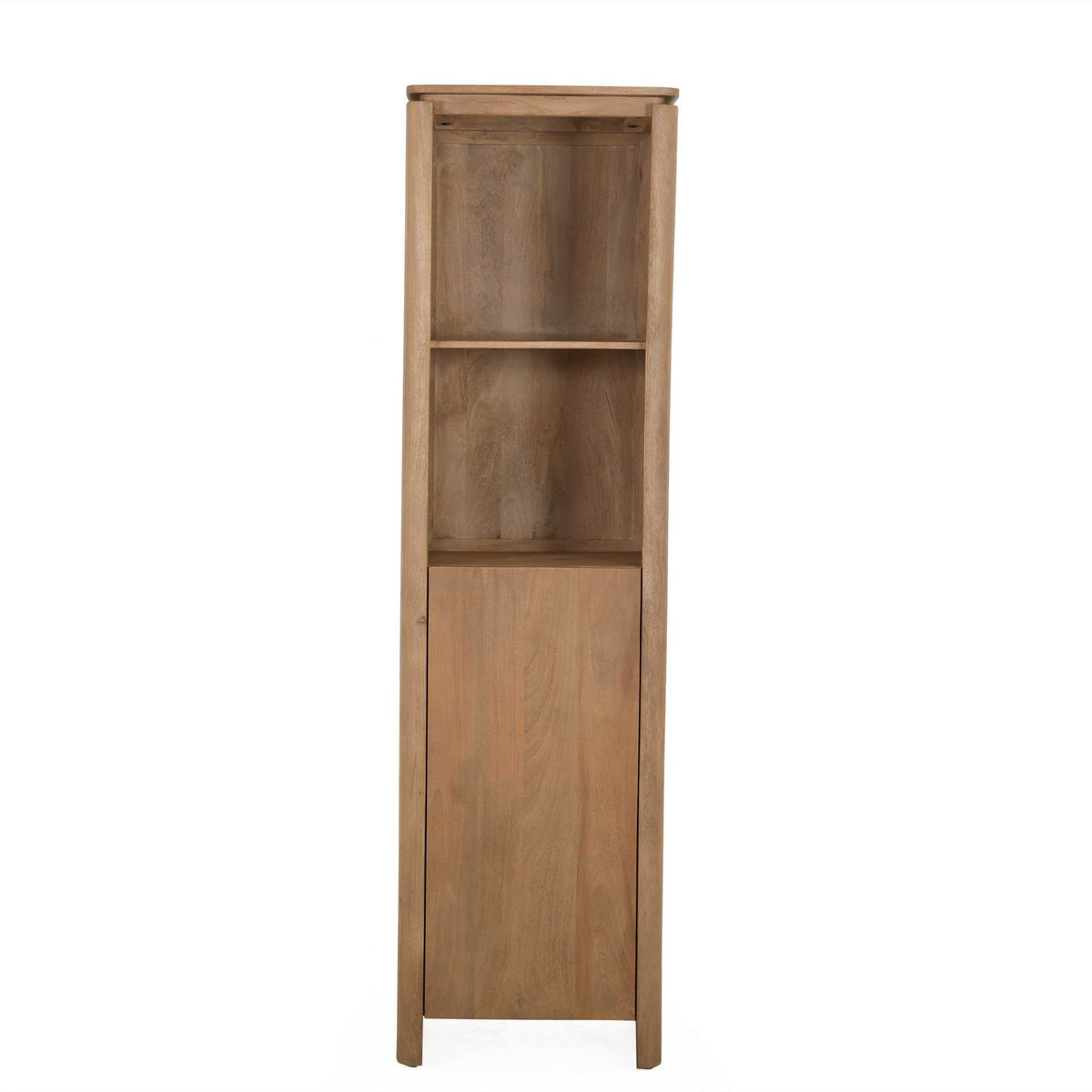 Boekenkast Dallas van Starfurn, 45 cm diep met mangohouten onderstel