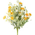 Bouquet Mix Flowers Artificial Yellow - Kunstbloem - J-Line - livinglovely.nl