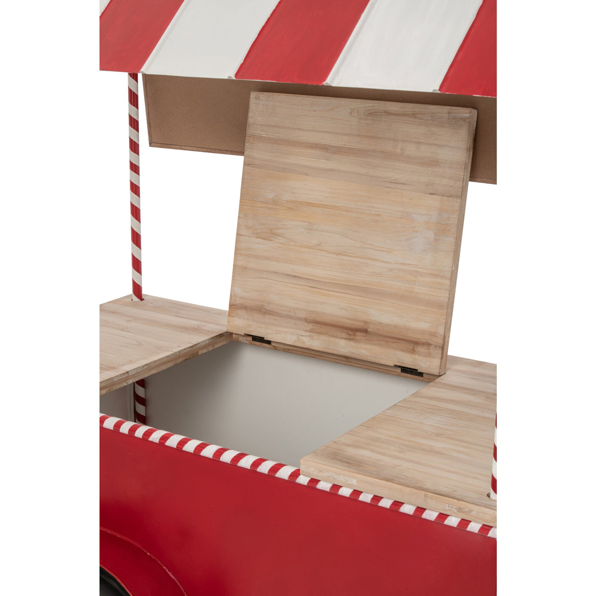 Buffet Kiosk Metaal Rood/Wit J-Line