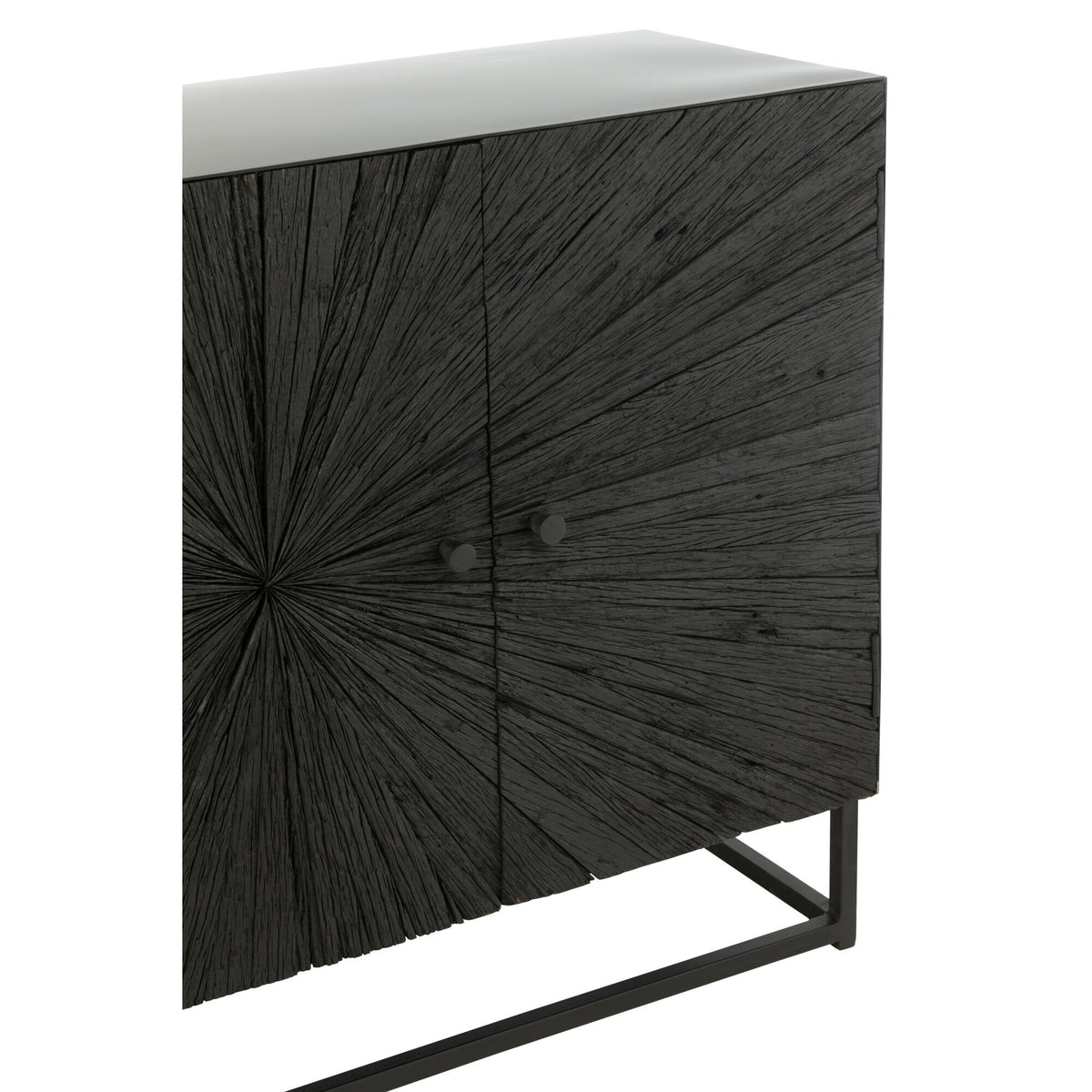 Buffetkast Shanil Hout/Ijzer Zwart J-Line
