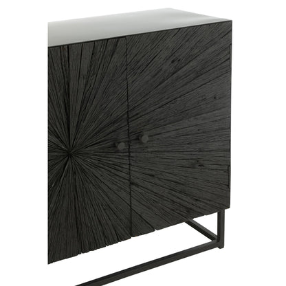 Buffetkast Shanil Hout/Ijzer Zwart J-Line