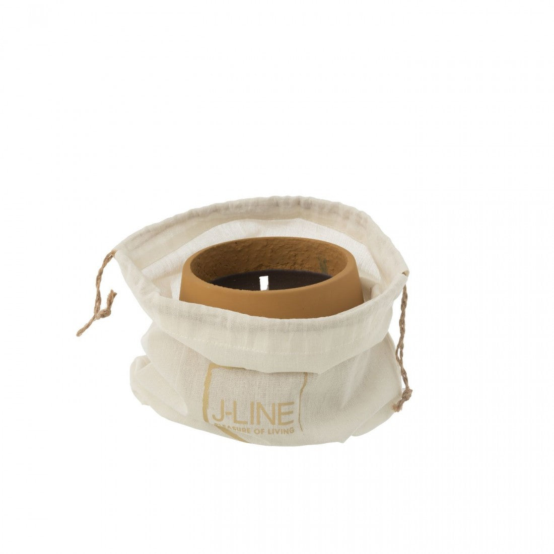 Buitenkaars Cyra Cement Lichtbruin Small - Buitenkaars - J-Line - livinglovely.nl
