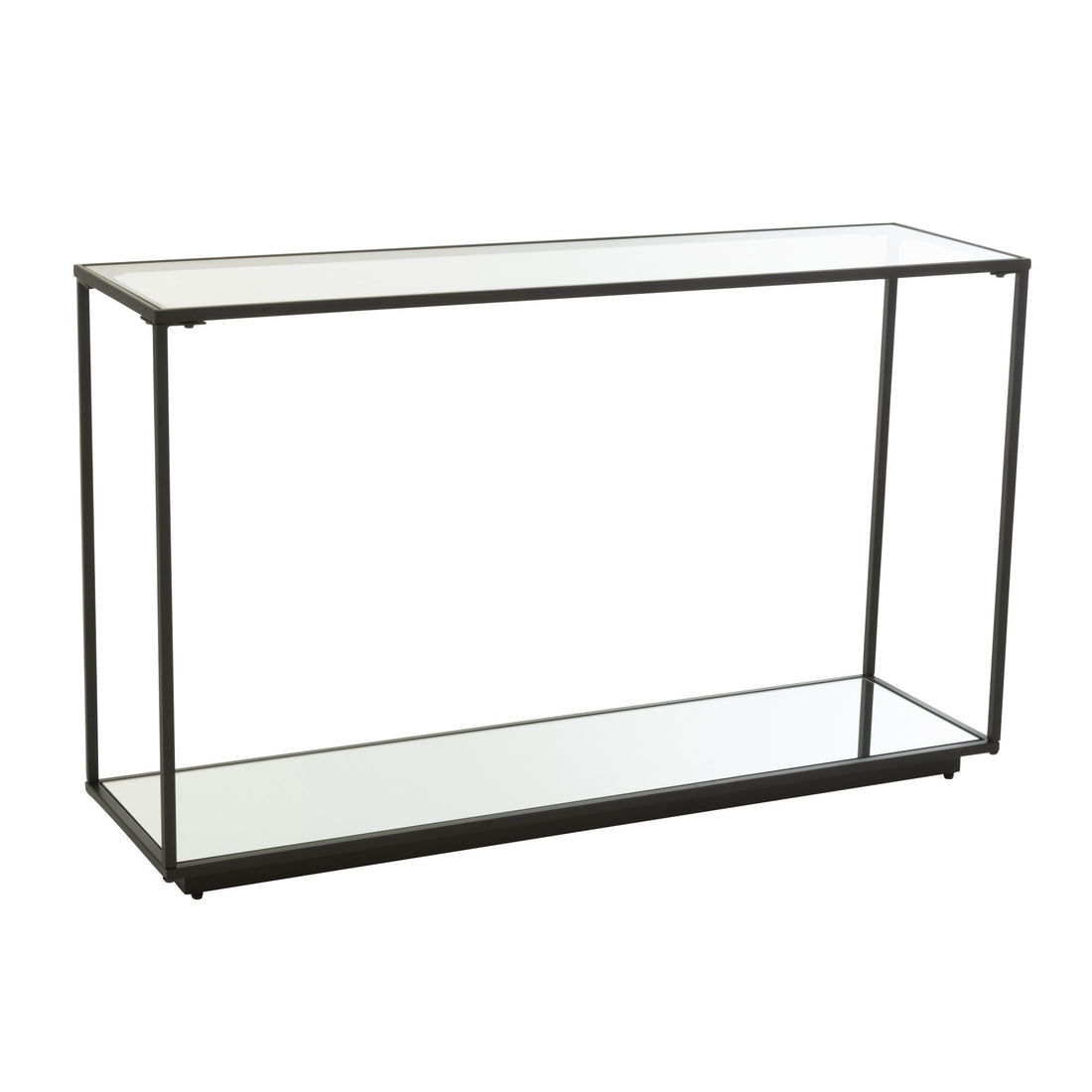 Console Metaal/Glas Zwart J-Line