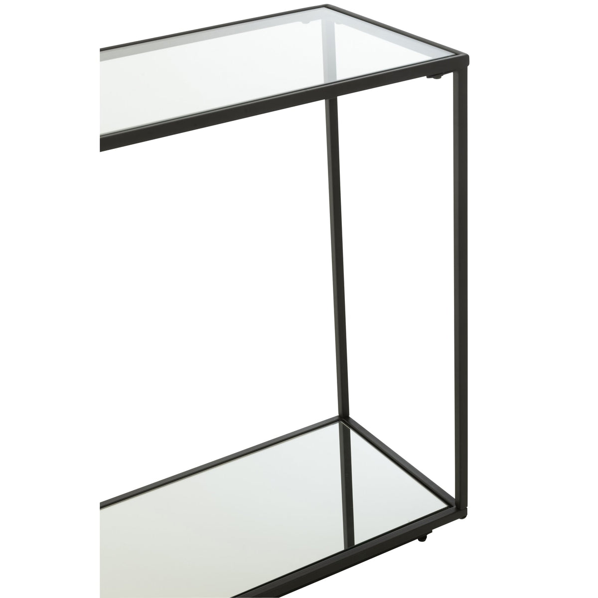 Console Metaal/Glas Zwart J-Line