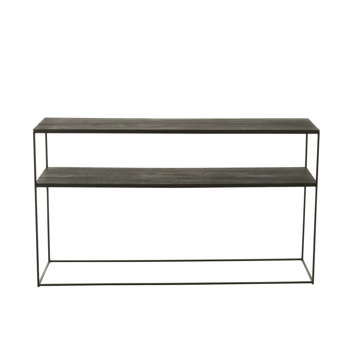 Console Rechthoek Gerecycled Hout/Metaal Zwart J-Line