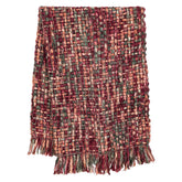 Dacy Plaid Gerecycled Polyester Framboos van PTMD, productfoto vanuit een andere hoek